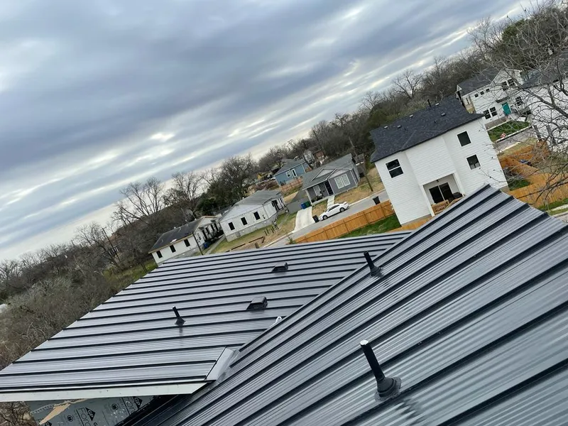 Standing seam metal roof panels with vents for Skylight Repair in Charlotte